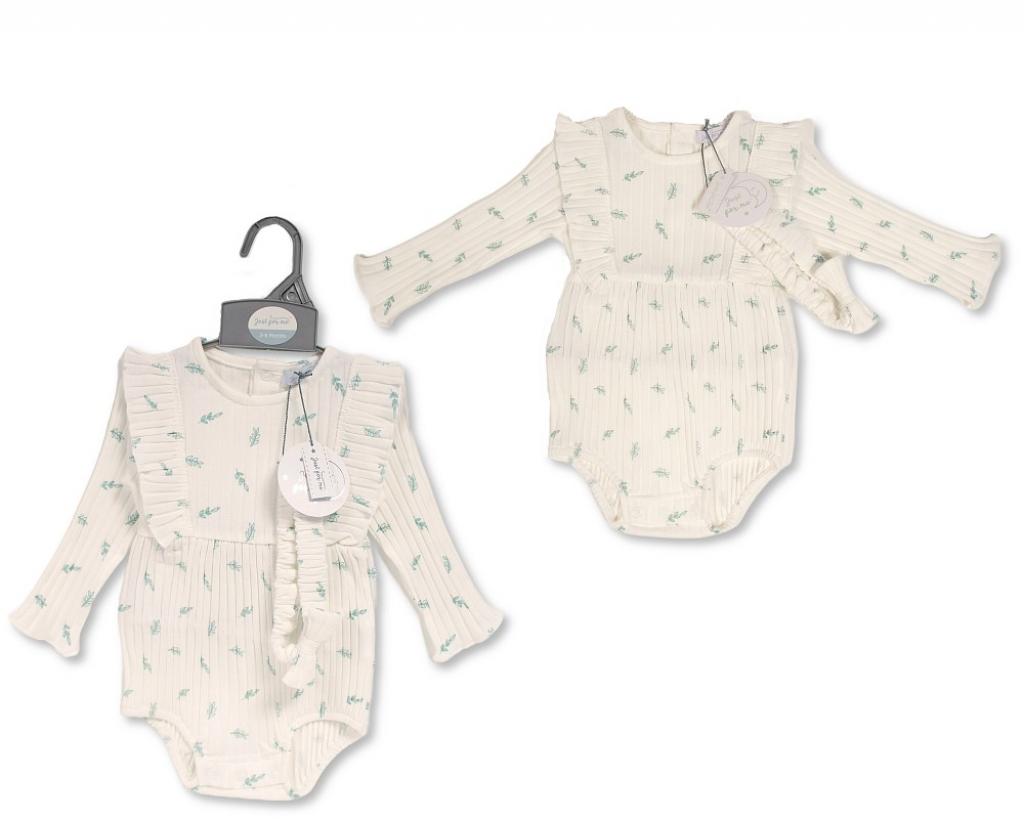 Just For Me   JF2020-2602 Ribbed Bodysuit set( 0-12 months)