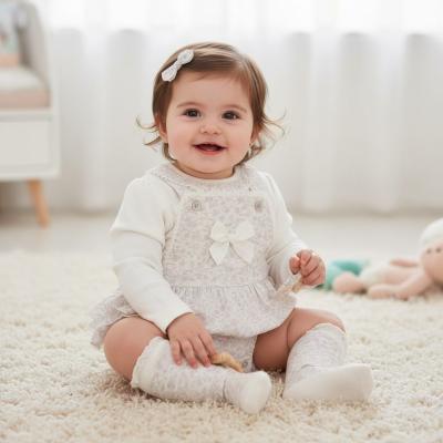 JF2020-2661  Jacquard Pinafore and Blouse Set  (Nb - 9 months)