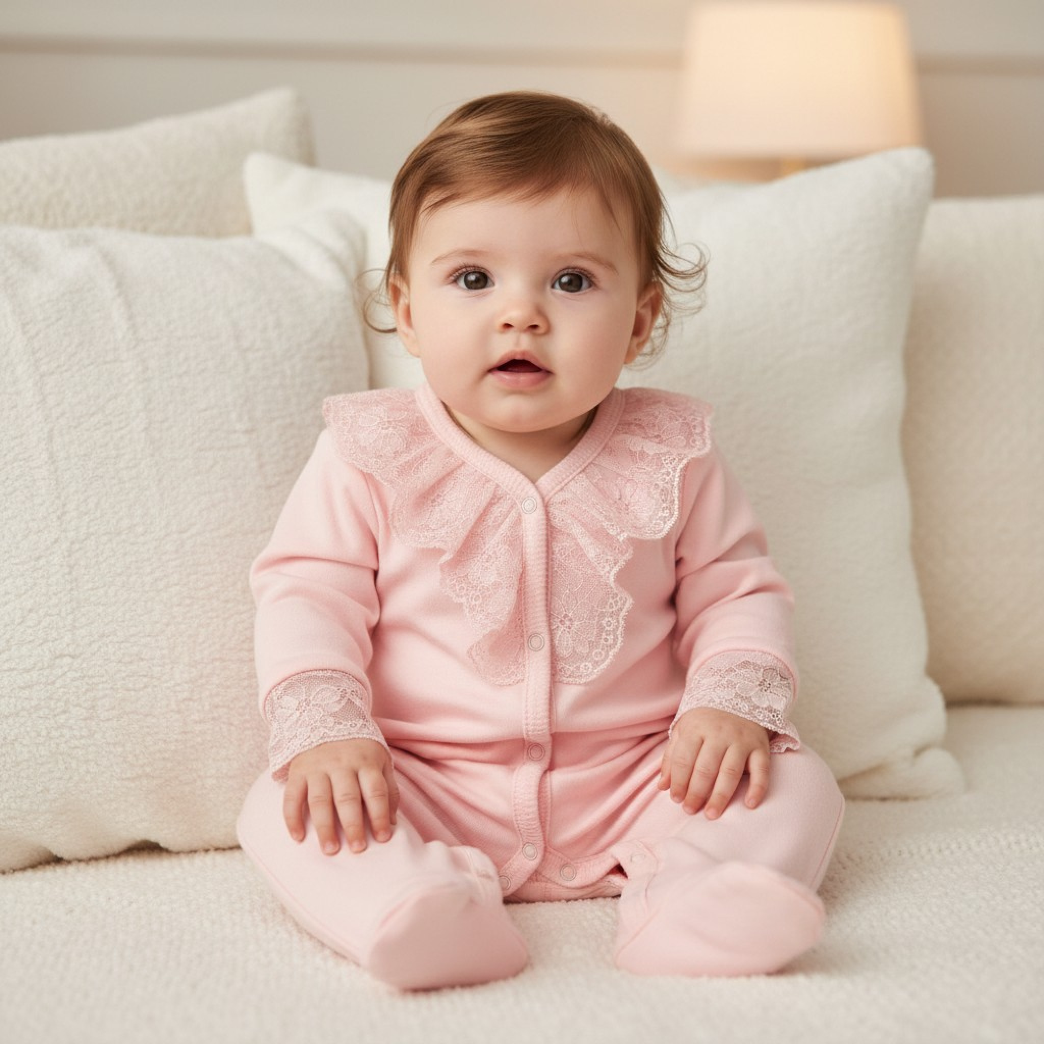 Just For Me BIS-2120-6225 5035320162256 JF2120-6225P "Lace" All In One (0-6m)