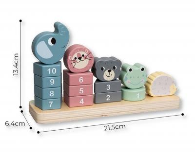 Cute & Co BT-24-0015 503532024015 JF24-0015 Educational Wooden Toy Trio