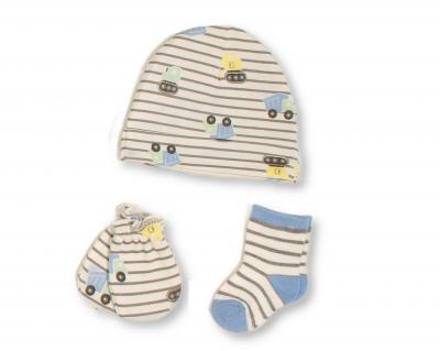 Just For Me GP-25-1360 503532025360 2 JF25-1360 Construction 8 Piece Layette Set & Bag (0-6m)