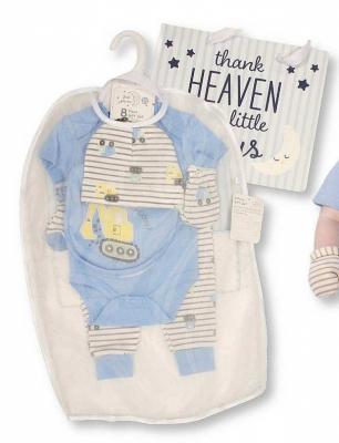 Just For Me GP-25-1360 503532025360 2 JF25-1360 Construction 8 Piece Layette Set & Bag (0-6m)