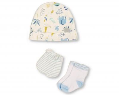 Just For Me GP-25-1361 503532025361 9 JF25-1361 Animal Friends 8 Piece Layette Set & Bag (0-6m)