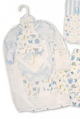 Just For Me GP-25-1361 503532025361 9 JF25-1361 Animal Friends 8 Piece Layette Set & Bag (0-6m)