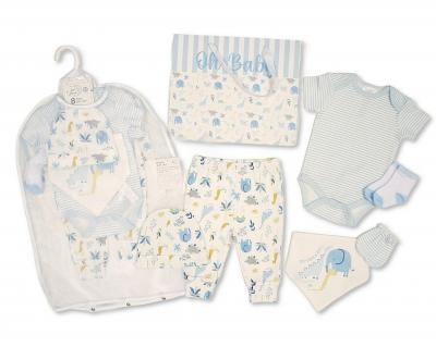Just For Me GP-25-1361 503532025361 9 JF25-1361 Animal Friends 8 Piece Layette Set & Bag (0-6m)