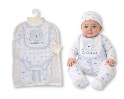 Just For Me GP-25-1371 503532025371 8 JF25-1371 Cuddle Me Bear 5 Piece Layette Set  (0-6m)
