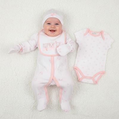 JF25-1377 Animals 5 Piece Layette Set (0-6m)