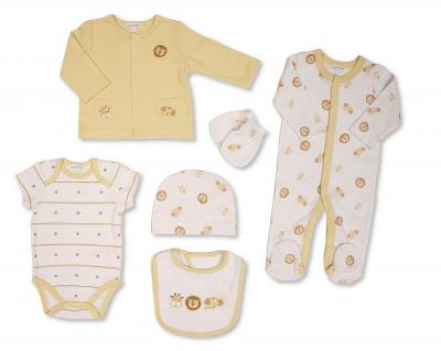 Just For Me GP-25-1392 503532025392 3 JF25-1392  Animals 6 Piece Layette Set  (0-6m)
