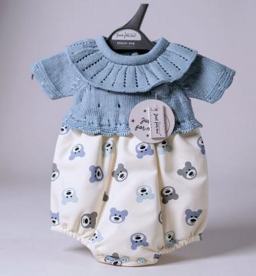 Just For Me Pb-20-661 503532060661 3 JFLBW20-661S Teddy Knit Romper (3-8lbs)