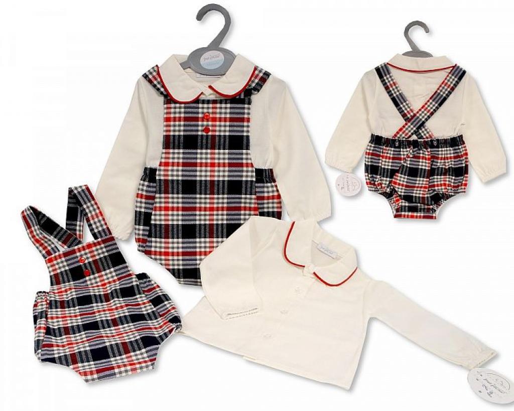 Just For Me   JF2479B Tartan Two Piece(12-24months)