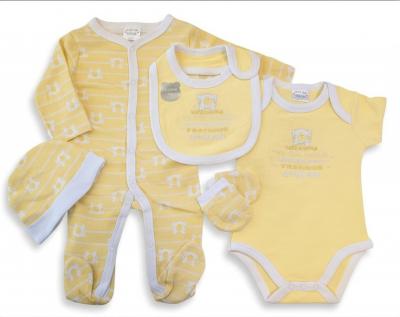 JT9708Y "Welcome" 5 Piece Layette Set (0-3 months)