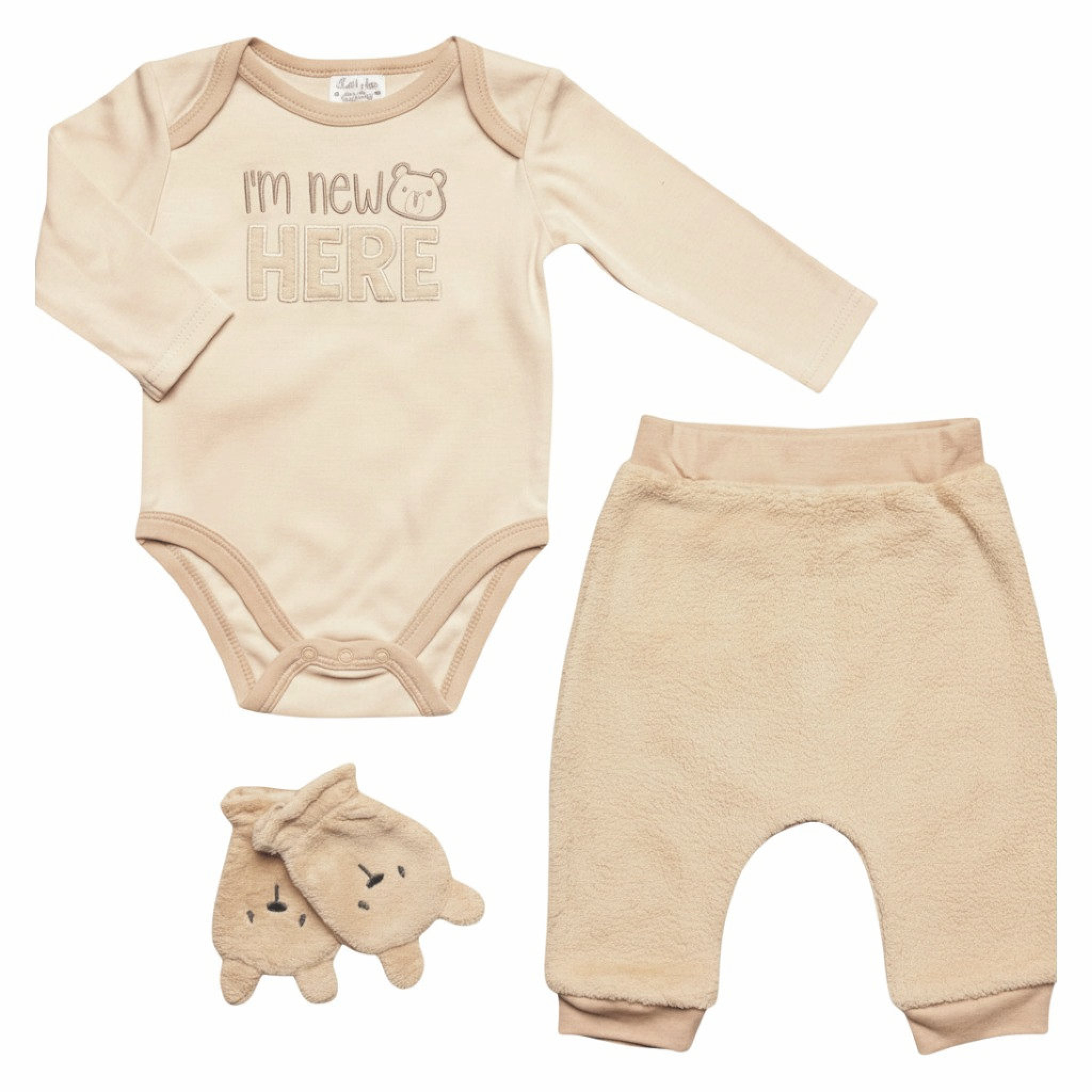 Just Too Cute JTC9838 * JT9838B "Bear" Three Piece Set (0-9 months)
