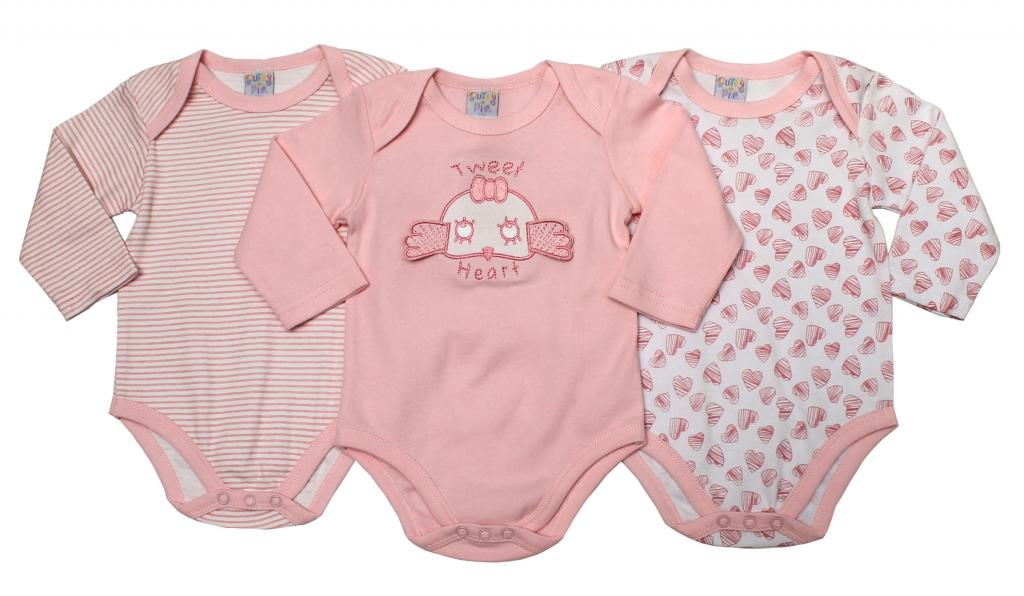 Just Too Cute   JTC8208LG "Tweet" Triple pack of bodysuits (6-9 months)