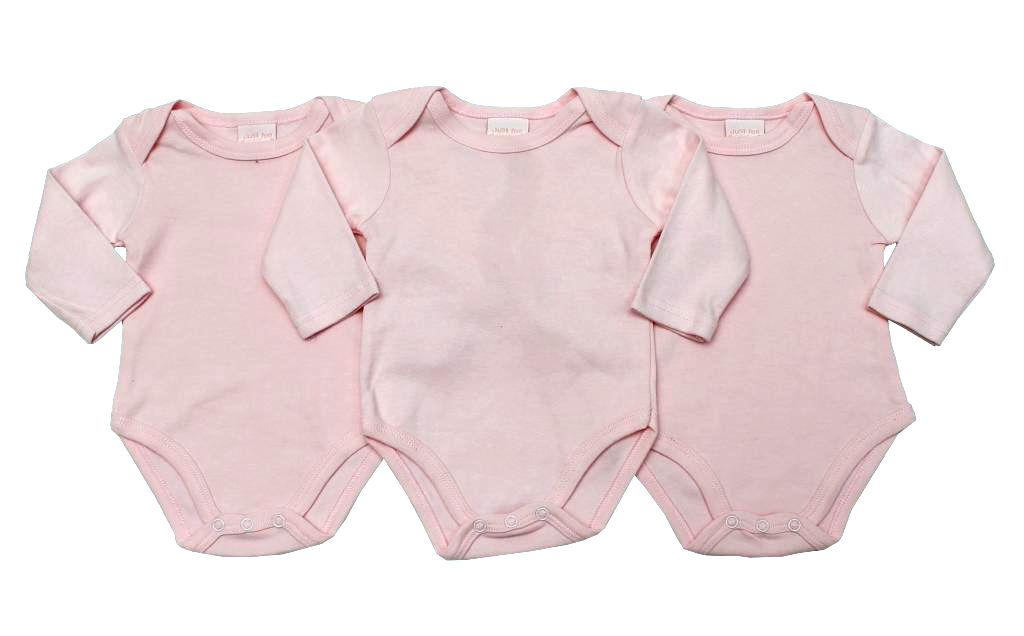 Just Too Cute   JTC8214LG Pink Triple pack of bodysuits (6-9 months)