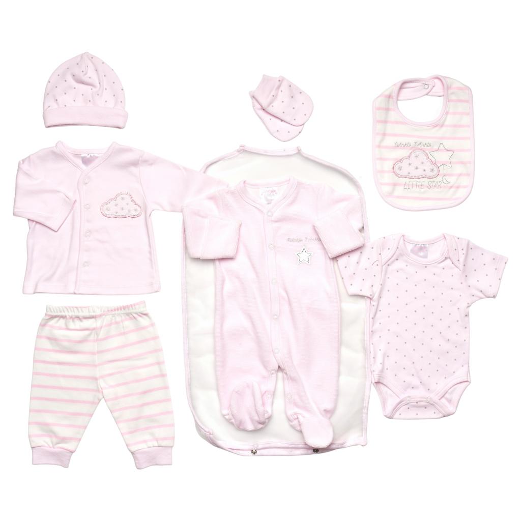 Just Too Cute 40JTC8791 * JTC8791 7 Piece Gift Set "Clouds" (0-6 months )
