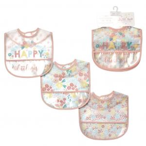 Just Too Cute 65JTC8878 * JT8883  PVA Triple pack bib "Happy"