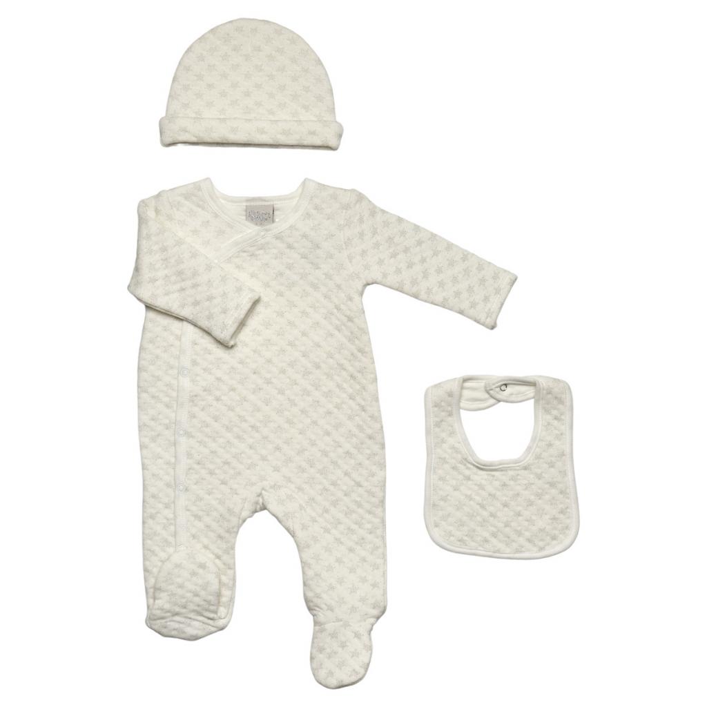 Just Too Cute 65JTC9134 5055323195693 JT9134 "Stars" 3 Piece Layette Set (0-6 month)
