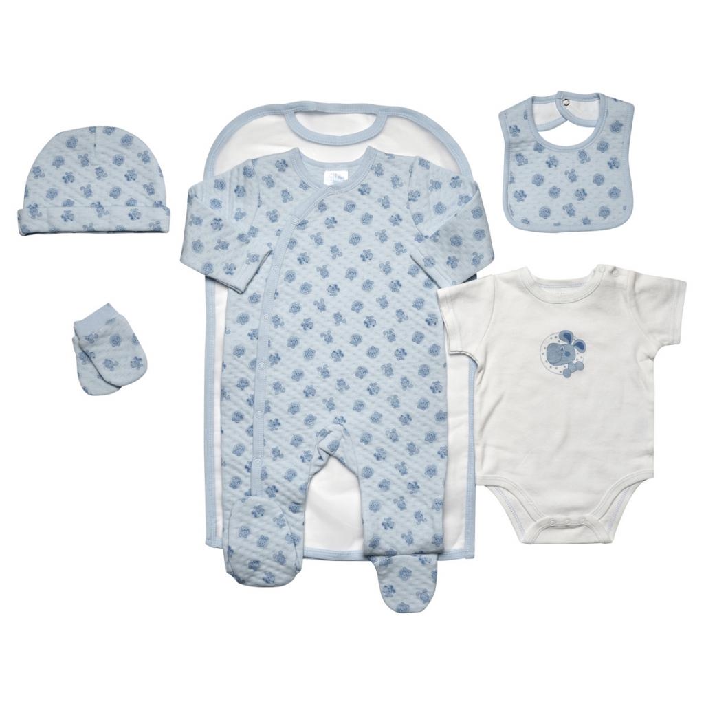 Just Too Cute 40JTC8787 5055323196294 JTC9184 Plain Quilted Puppy 5 Piece Layette Set (0-6 months)