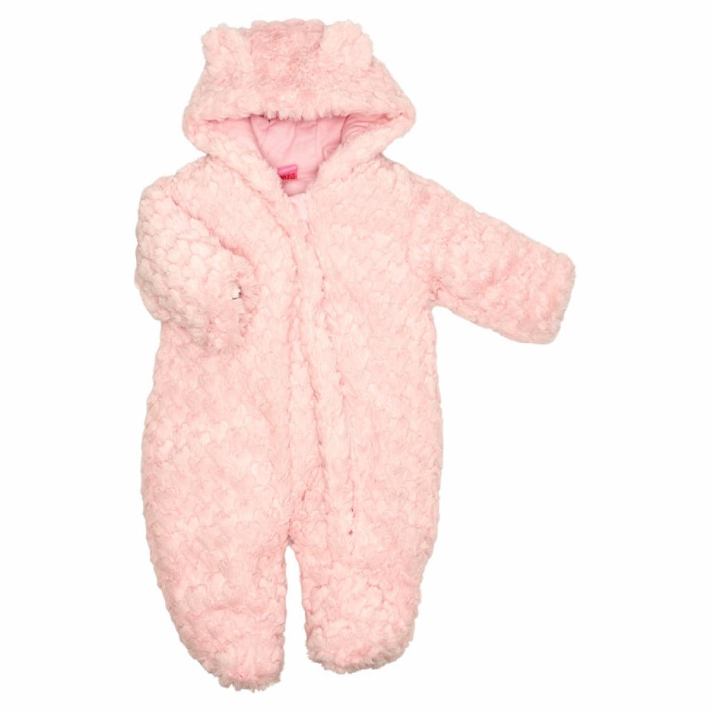 Just Too Cute 04JTC9259 * JTC9259 "Heart" Furry Snow Suit (0-9 months)