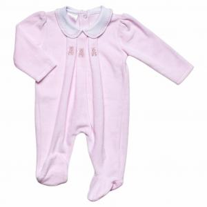 Just Too Cute  5055323192401 JT9348 "Ballet" Velour All In One (0-6 months)