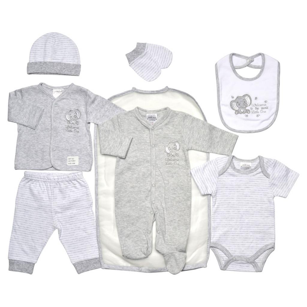 Just Too Cute 45JTC9501 5056511302091 JT9501 "Welcome" 7 Piece Layette Set (0-3 months)