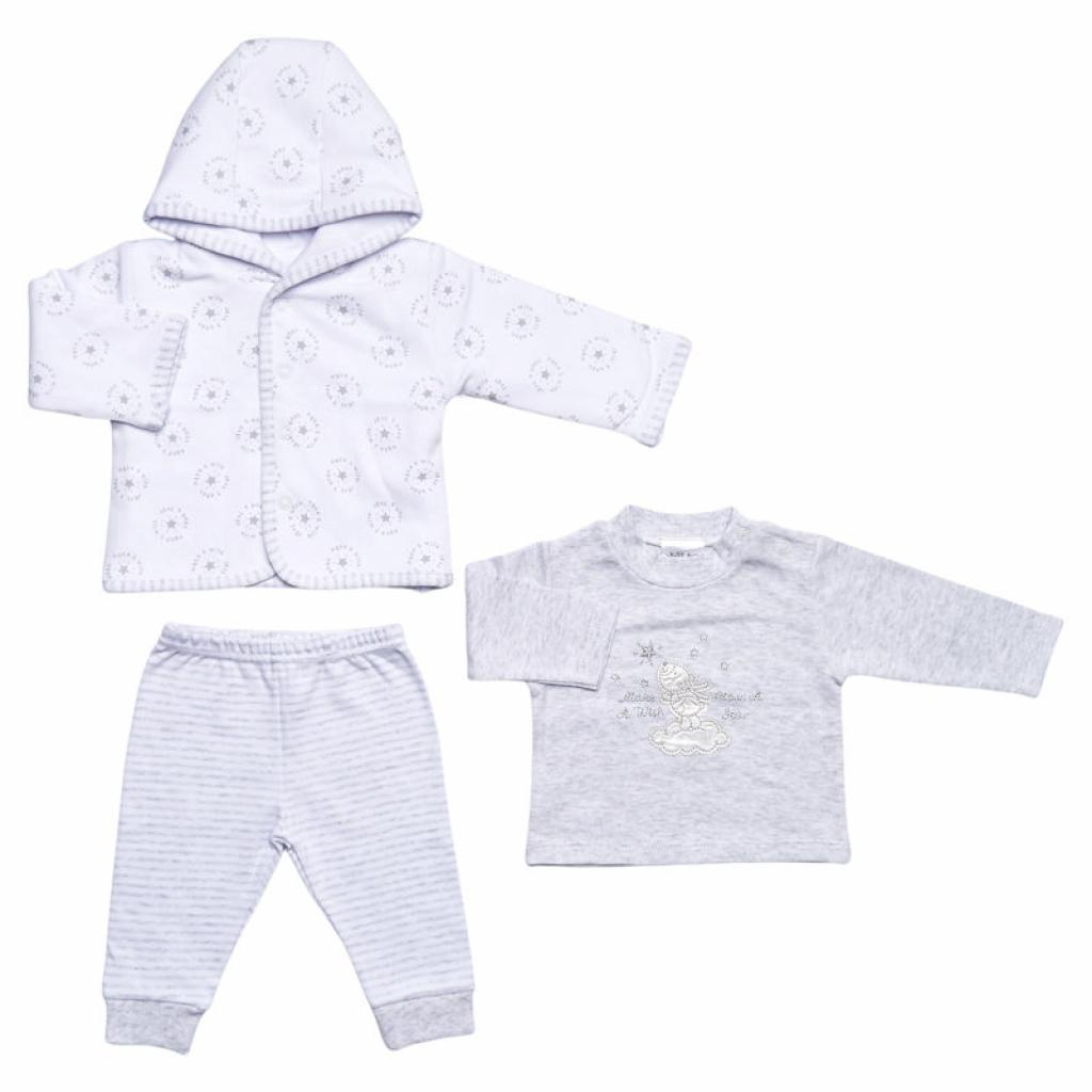 Just Too Cute  * JT9755 Reversible "Wish Upon A Star" 3 Piece Set (0-3 months)