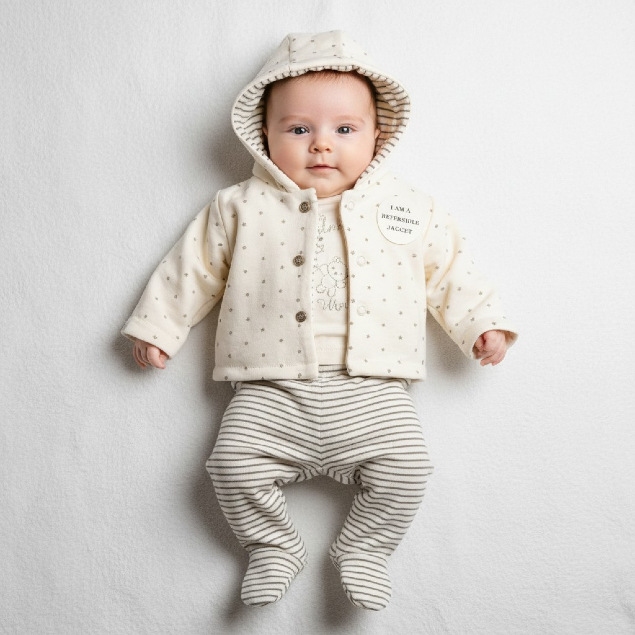 Just Too Cute  5056511304163 JTLBW9761-W  "Bear "  Padded 3 Piece Set (3-8lbs)