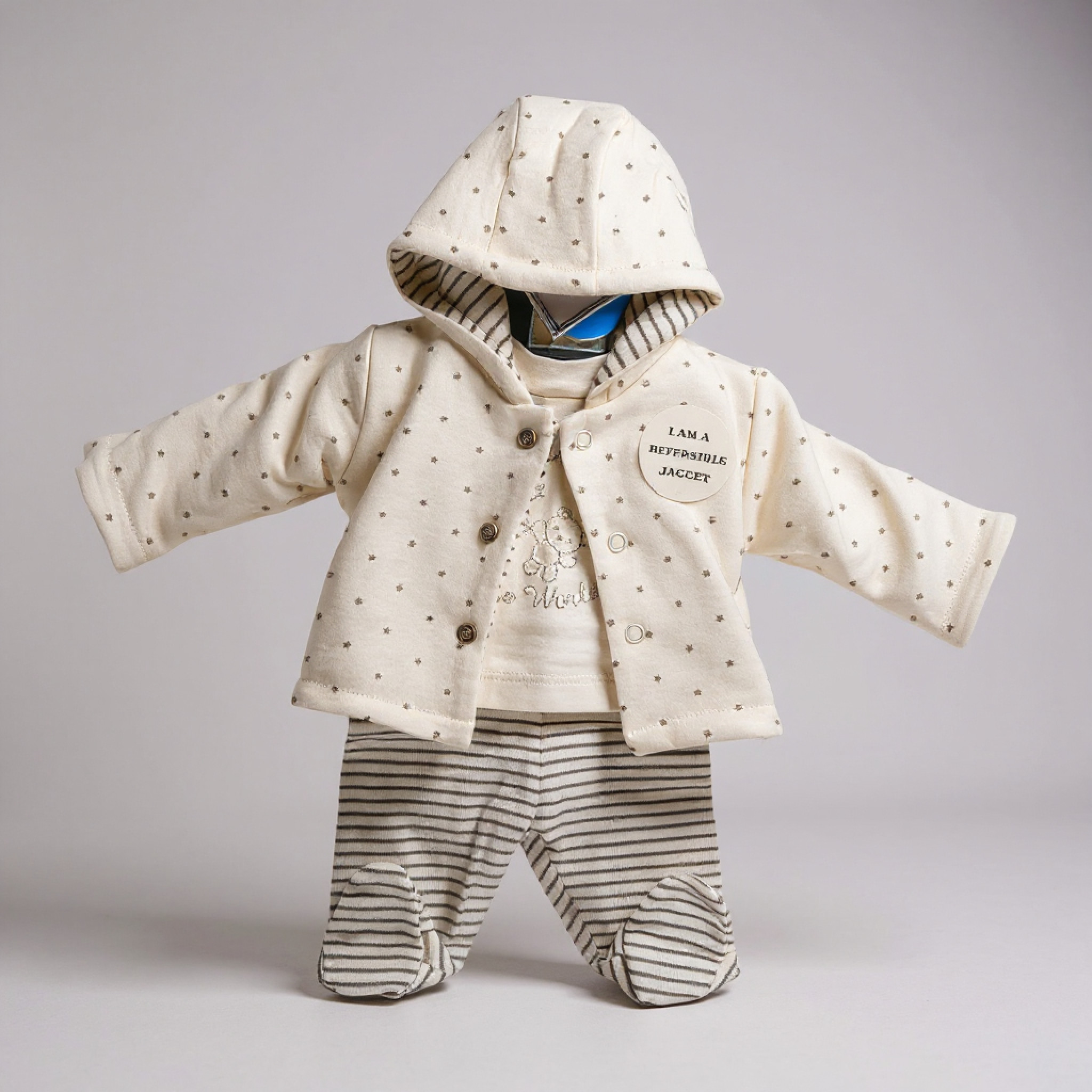 Just Too Cute  5056511304163 JTLBW9761W  "Bear "  Padded 3 Piece Set (3-8lbs)