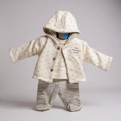 Just Too Cute  5056511304163 JTLBW9761-W  "Bear "  Padded 3 Piece Set (3-8lbs)