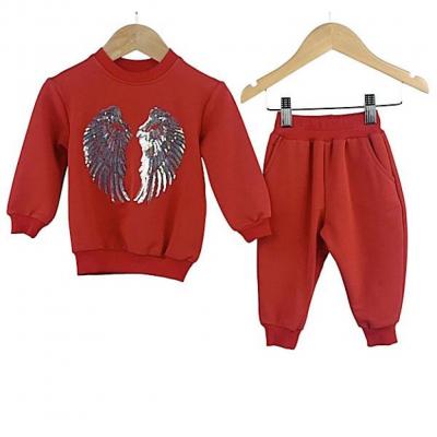 Kids Club London   KC3036-R Red Angel Wings Coordinating Set (6-24 months)