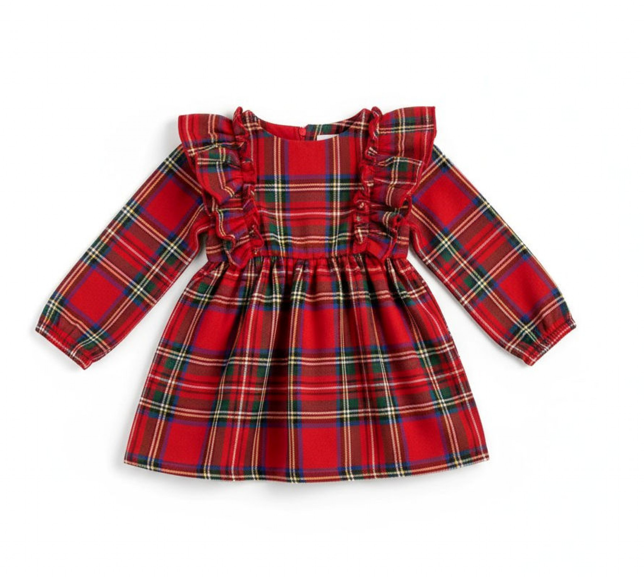 Kids Club London China * KC5114R Tartan Frill Dress (0-24 months)