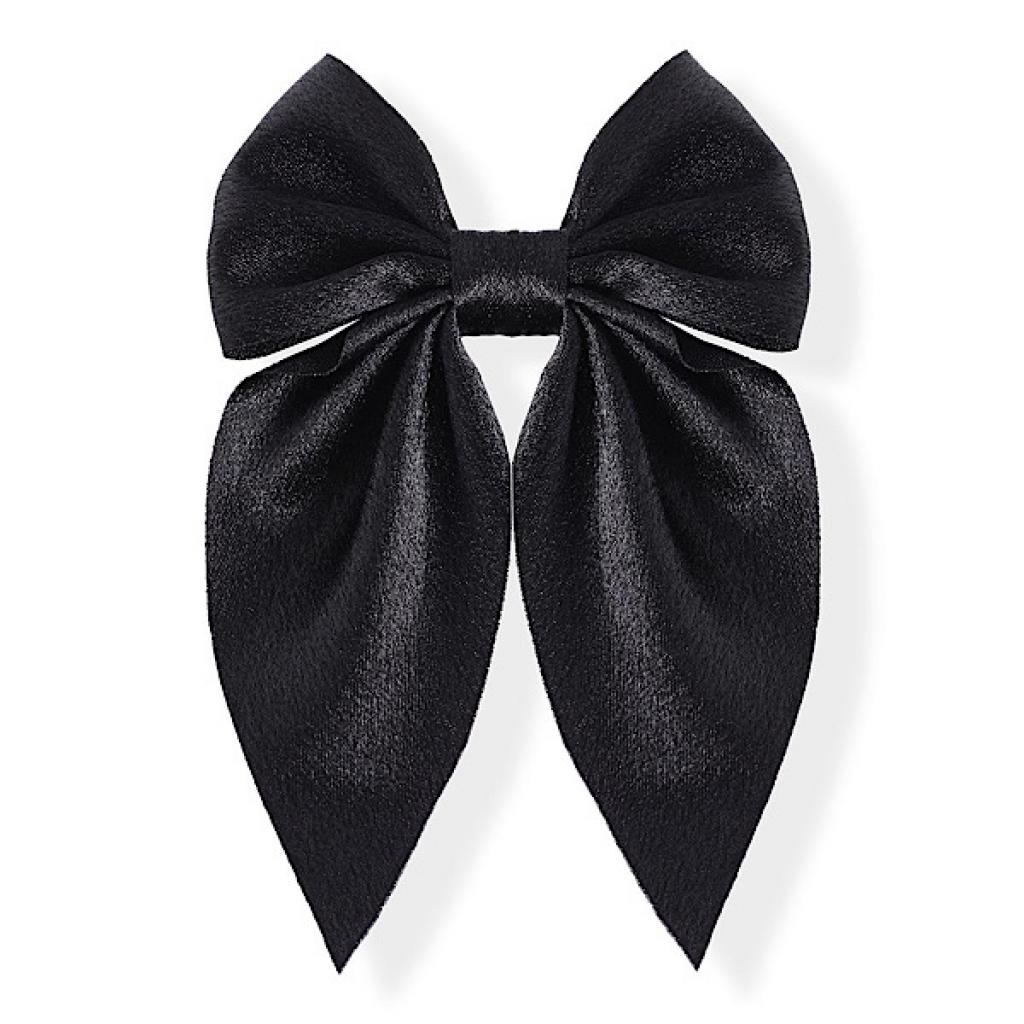 Kids Club London HC070RED * KCHC070-B Black Large Satin Bow Clip