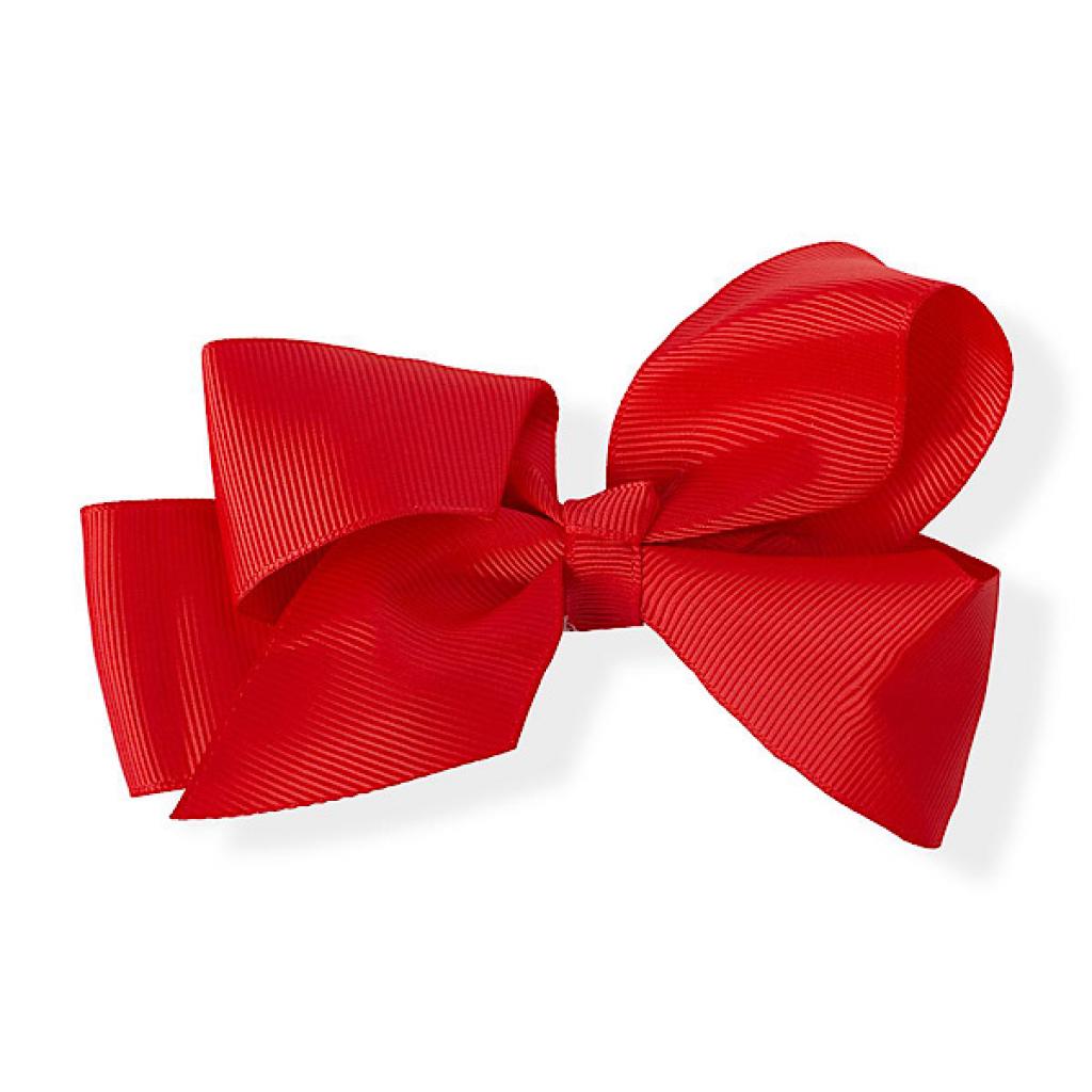 Kids Club London HC130RED  KCHC130-R Red Grosgrain  Bow Clip