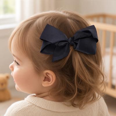 KCHC130B  Black Bow Hair Clip 