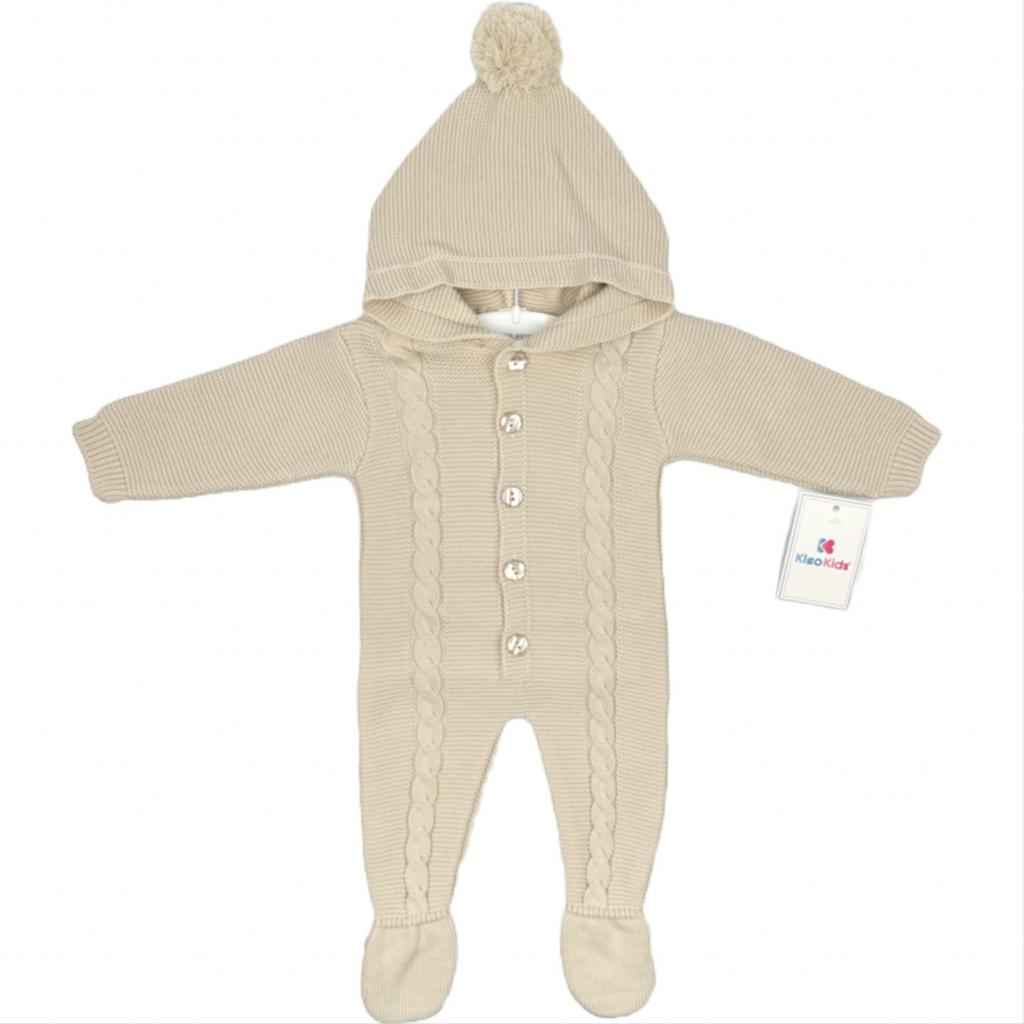 Kleo Kids  * KLP1151_Bi Biscuit Knitted Pram Suit (0-9 months)