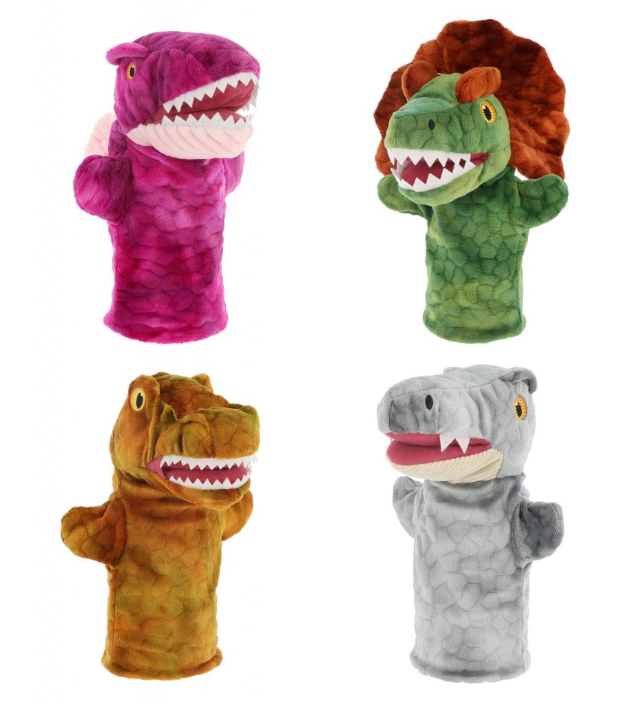 Keel Toys SE3078  KTSE3078 27cm Eco Dinosaur Hand Puppets