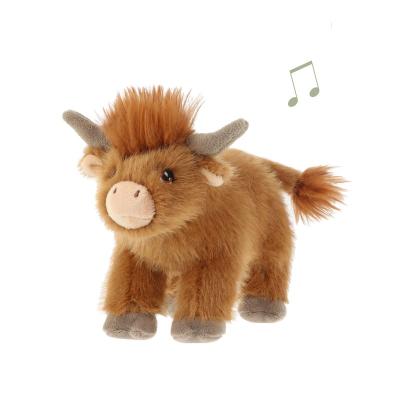 KTSE5052  KeelEco 15cm   Highland Shaggy Cow with sound 