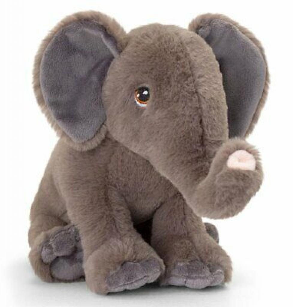 Keel Toys SR6118 5027148061187 KTSE6118 KeelEco 18cm Elephant (100% Recycled)