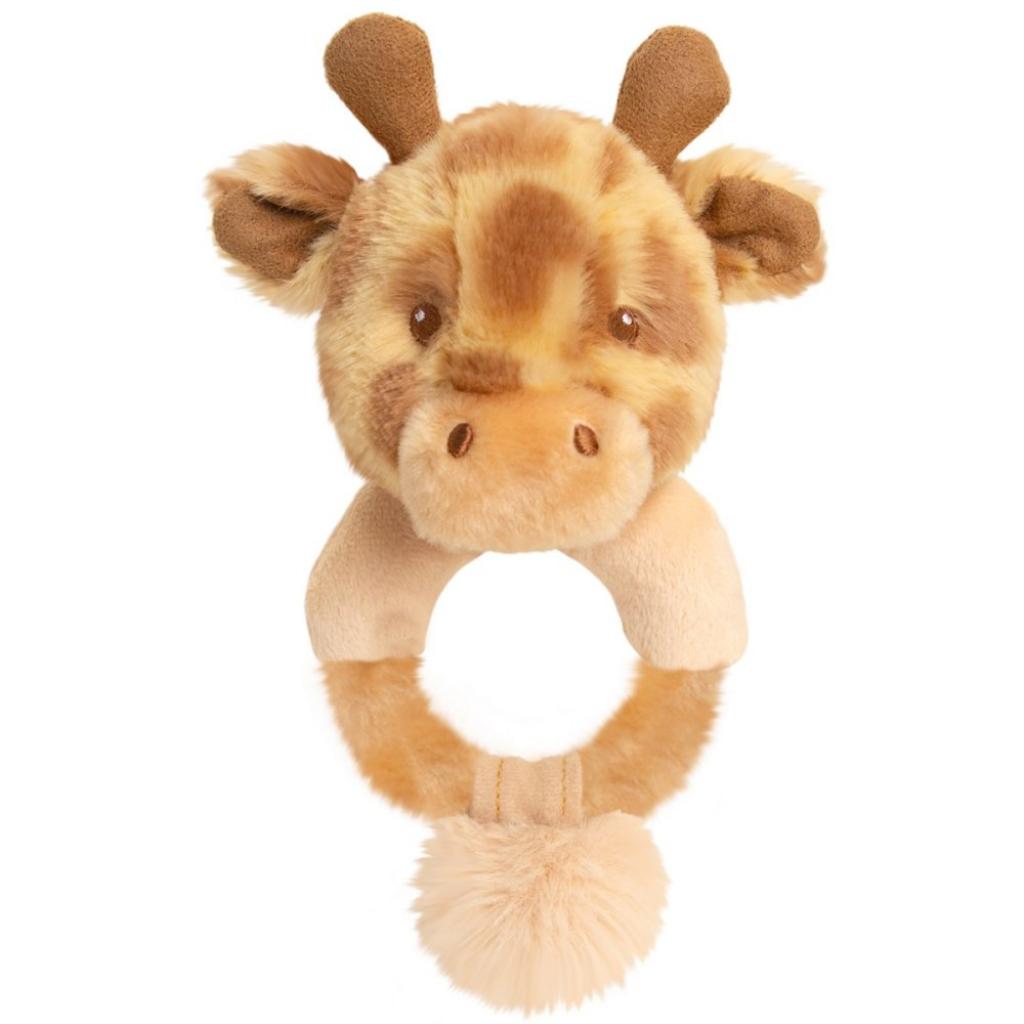 Keel Toys SE6719 5027148067196 KTSE6719  14cm KeelEco Huggy Giraffe Ring Rattle