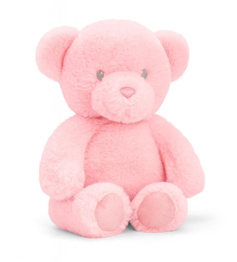 Keel Toys SE9102 5027148091023 KTSE9102-P KeelEco 20cm Teddy Baby Girl (100% Recycled)