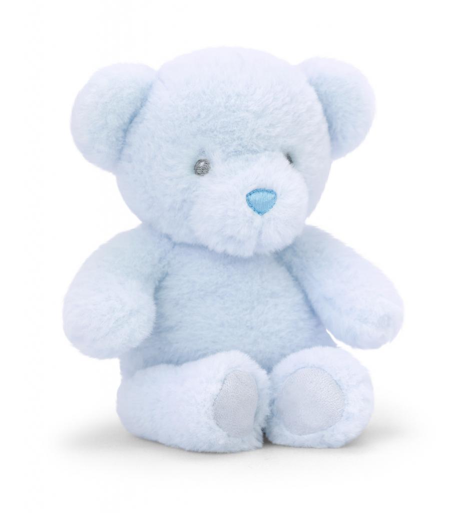 Keel Toys SE9104 5027148091047 KTSE9104-B KeelEco 16cm Teddy Baby Boy (100% Recycled)