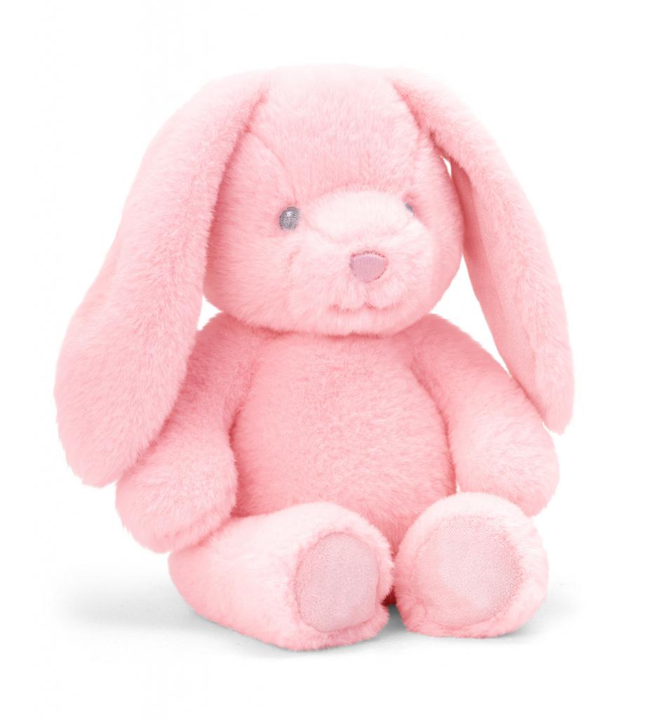 Keel Toys SE9108 5027148091085 KTSE9108-P Keel Eco 20cm Bunny  Pink (100% Recycled)