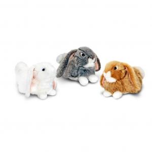 Keel Toys SR3788 5027148037885 KTSR3788 25cm Laying Rabbits (3 Asst)
