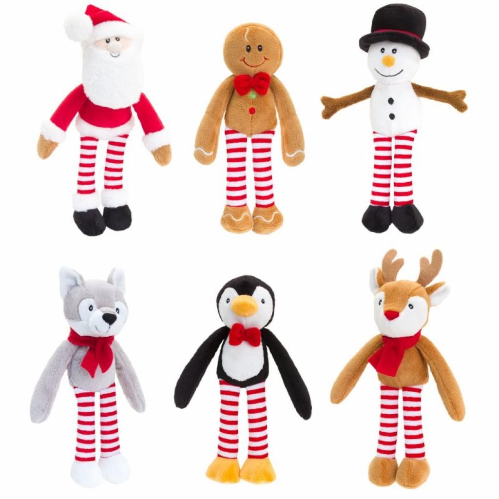 Keel Toys SX1744 5027148017443 KTSX1744 12cm Christmas Dangly Characters (6 Asst)