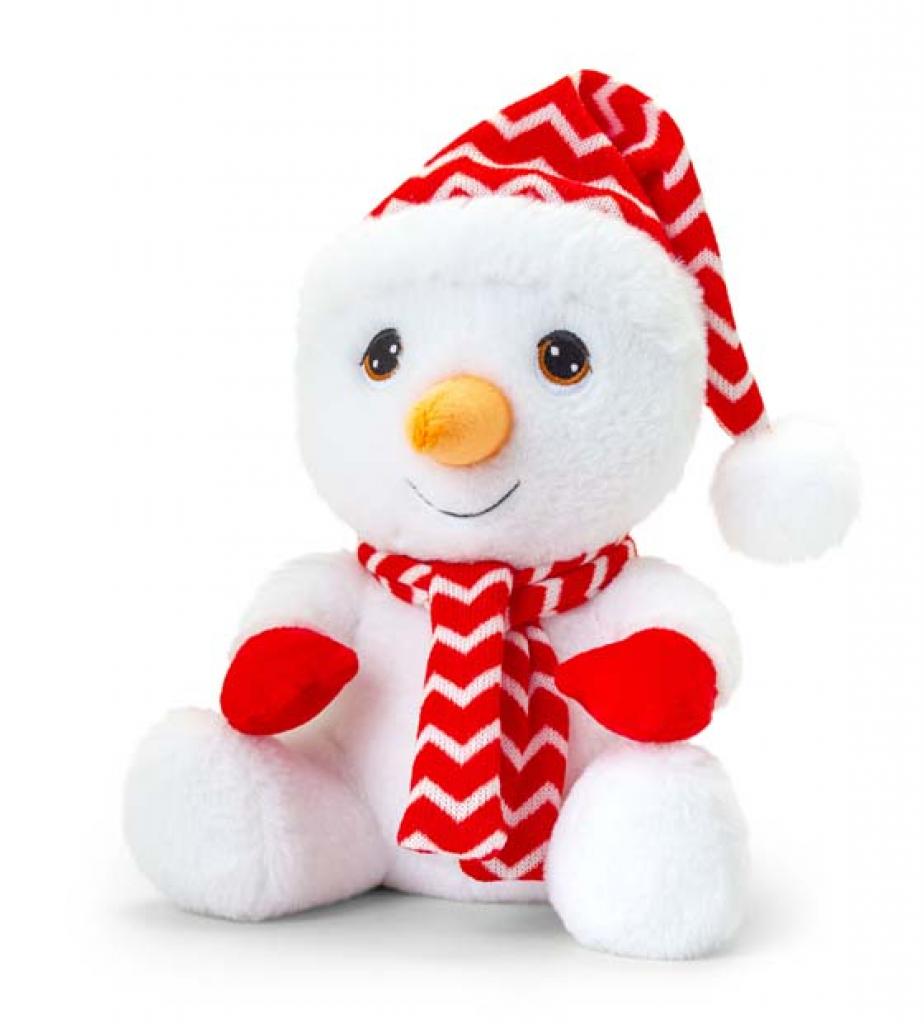 Keel Toys SX1937  KTSX1937 20cm Keeleco Snowman with Hat and Scarf.