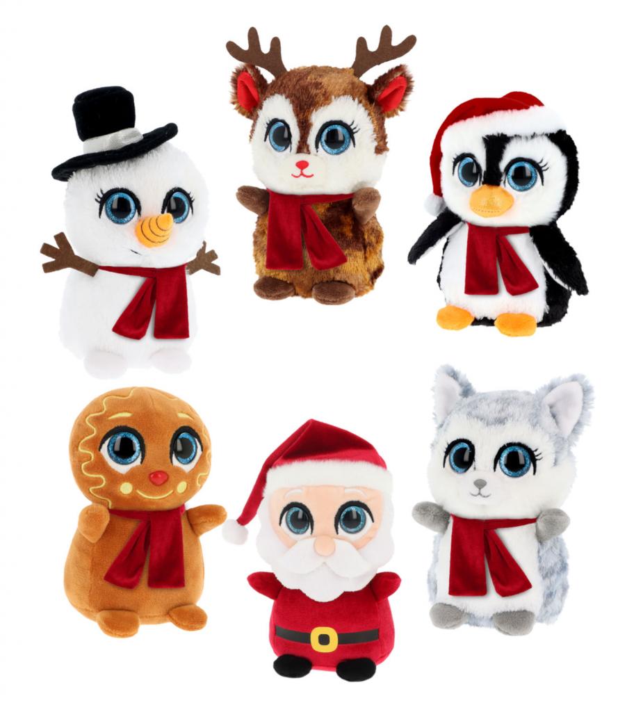 Keel Toys SX3554 * KTSX3554x Christmas Beanies 14cm 6 assorted