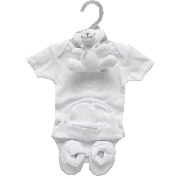 Kris X Kids  5060534476530 KXK3333 White 5 piece layette (0-3 months)