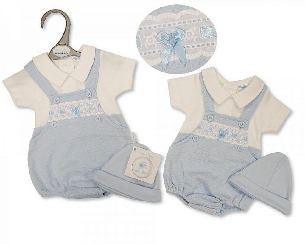 Nursery Time PB-20-564S 5035320605647 LBWNT20-564S "Lace" Faux Dungaree Set (3-8lbs)