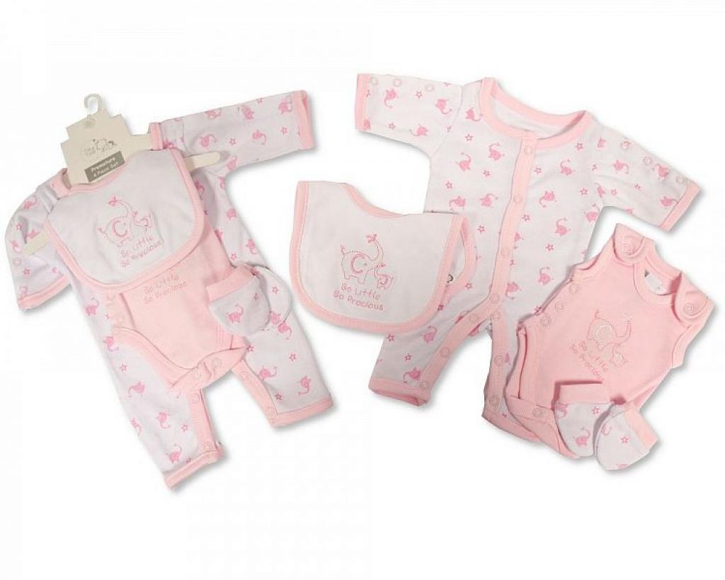 Tiny Tots PB-20-550P 5035320405506 LBWNTTT20-550P "Elephants" Incubator 4 Piece Set (2.5 kg)