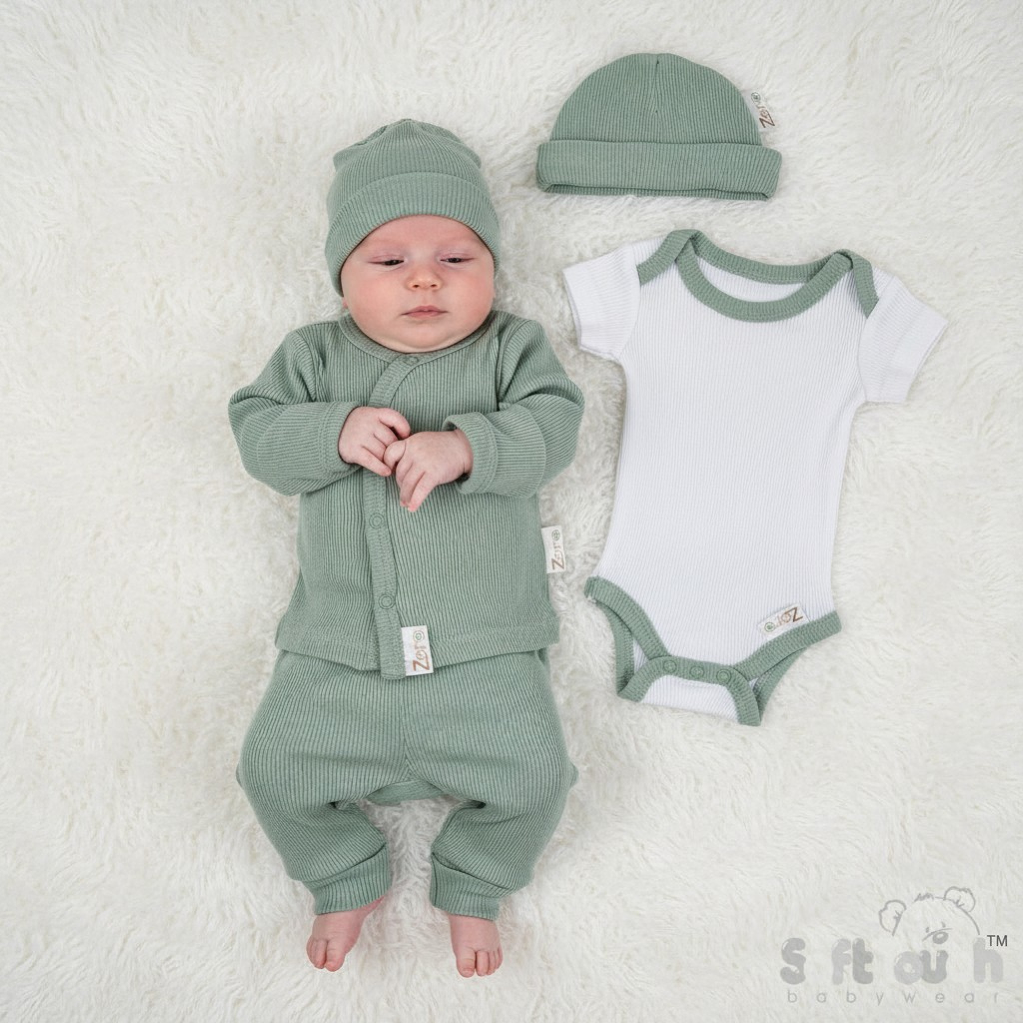Soft Touch 4PR10-BI  LBWSTPR12-SG Sage Green Four Piece Set (3.5kg)